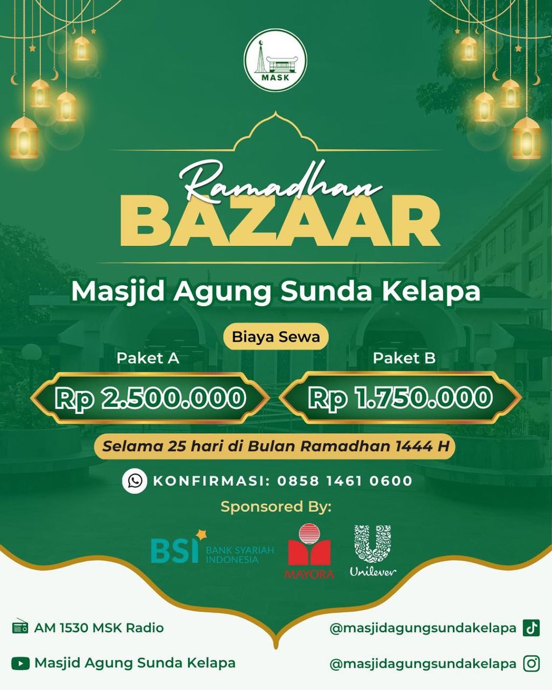 Informasi Seputar Bazar Ramadhan Masjid Agung Sunda Kelapa