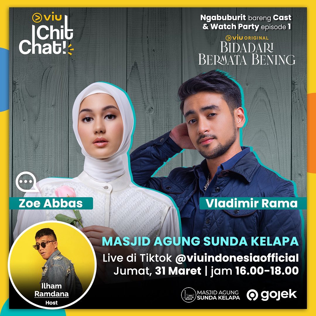 Ngabuburit Bareng Cast & Watch Party Episode 1 Bidadari Bermata Bening di Masjid Agung Sunda Kelapa