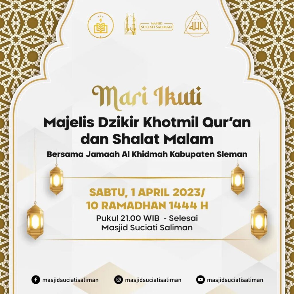 Majelis Dzikir Khotmil Qur'an dan Shalat Malam
