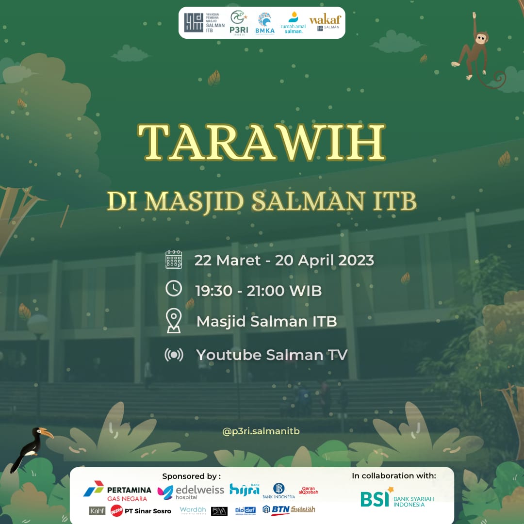 Salat Tarawih di Masjid Salman ITB