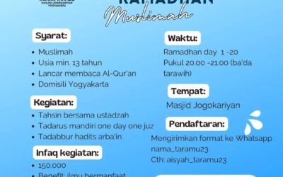 Hidupkan Malam Ramadan dengan Mengikuti Halaqah Tadarus di Masjid Jogokariyan!