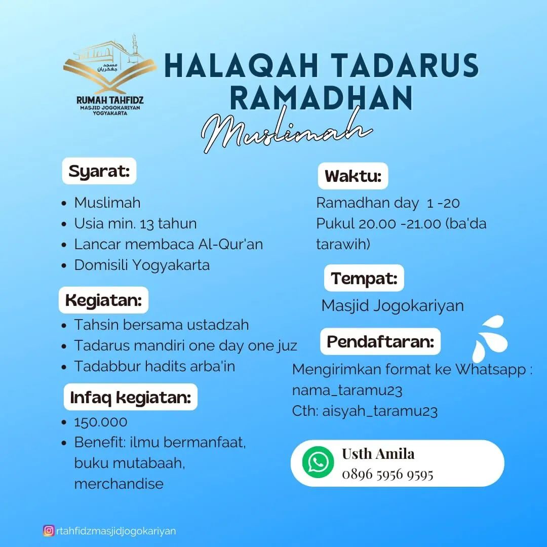 halaqah tadarus masjid jogokariyan