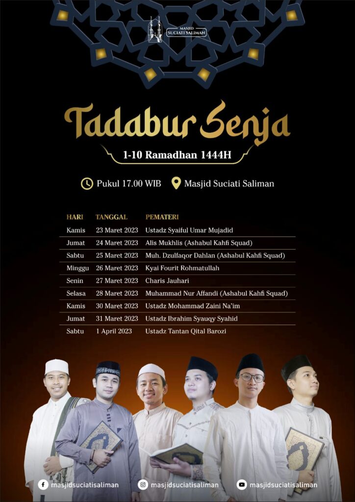 jadwal tadabur senja 1-10 ramadan