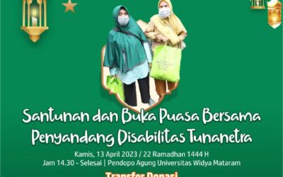 Masjid Syuhada: Santunan dan Buka Puasa Bersama Penyandang Disabilitas Tunanetra