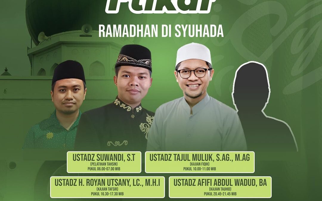 Maksimalkan 10 Hari Terakhir Ramadan dengan Kajian I’tikaf Masjid Syuhada