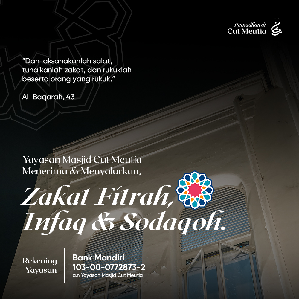 Informasi Zakat Fitrah Masjid Cut Meutia