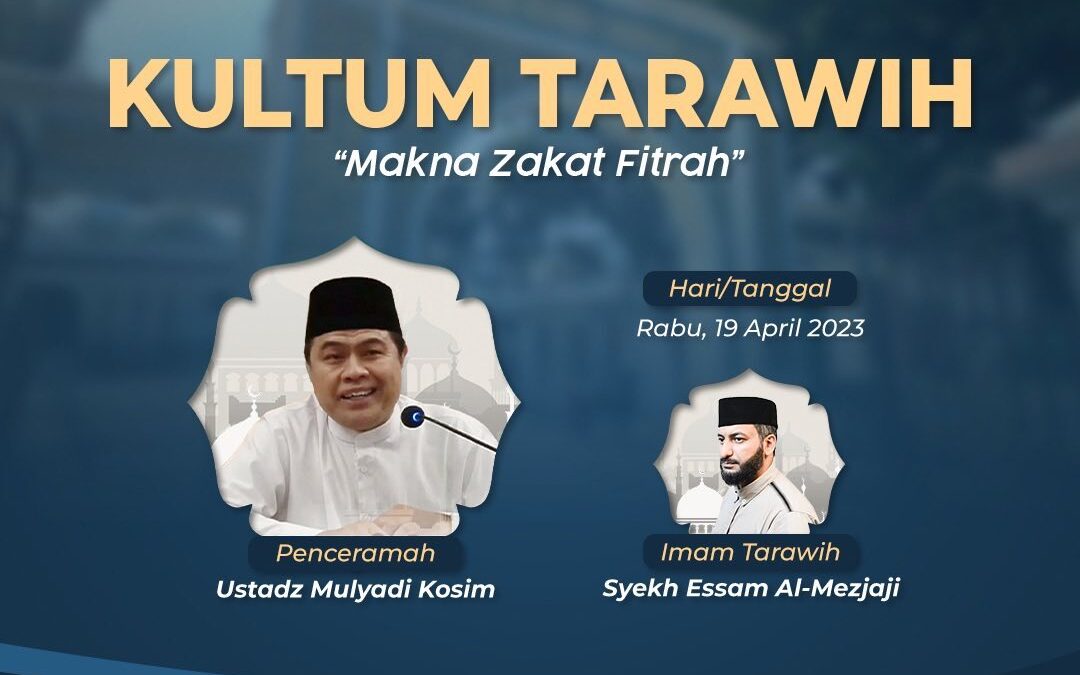 Tak Asal Zakat Fitrah, Ikuti Kajian Kultum Tarawih Masjid Agung Sunda Kelapa