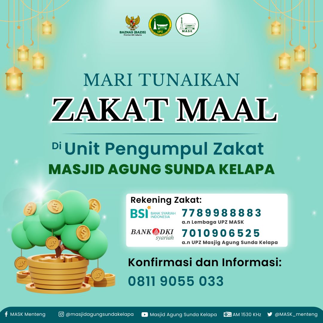 Penyetoran Zakat Maal Masjid Agung Sunda Kelapa