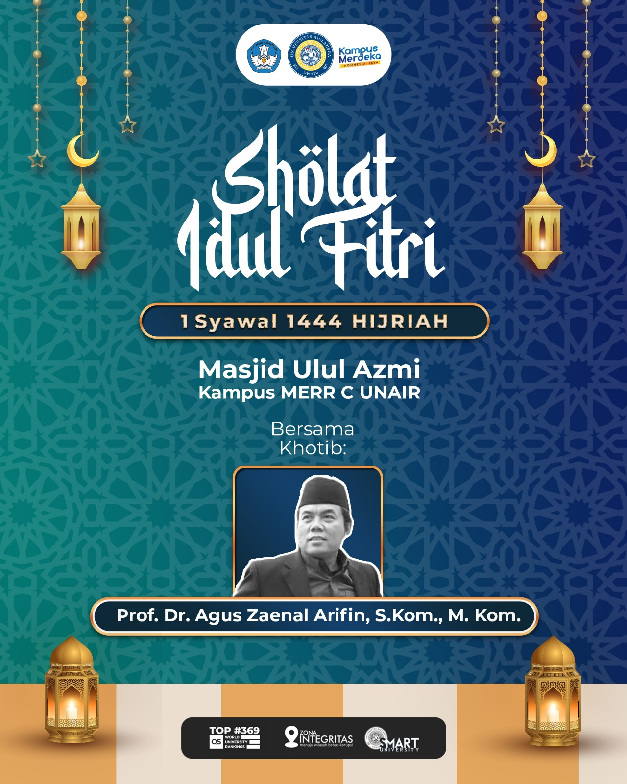Info Salat Idul Fitri Masjid Ulul 'Azmi Unair