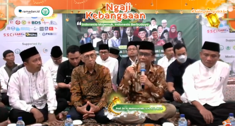 Indonesia Majemuk Indonesia Berbudaya, Kajian Kebangsaan Bersama Mahfud MD di Masjid Syuhada