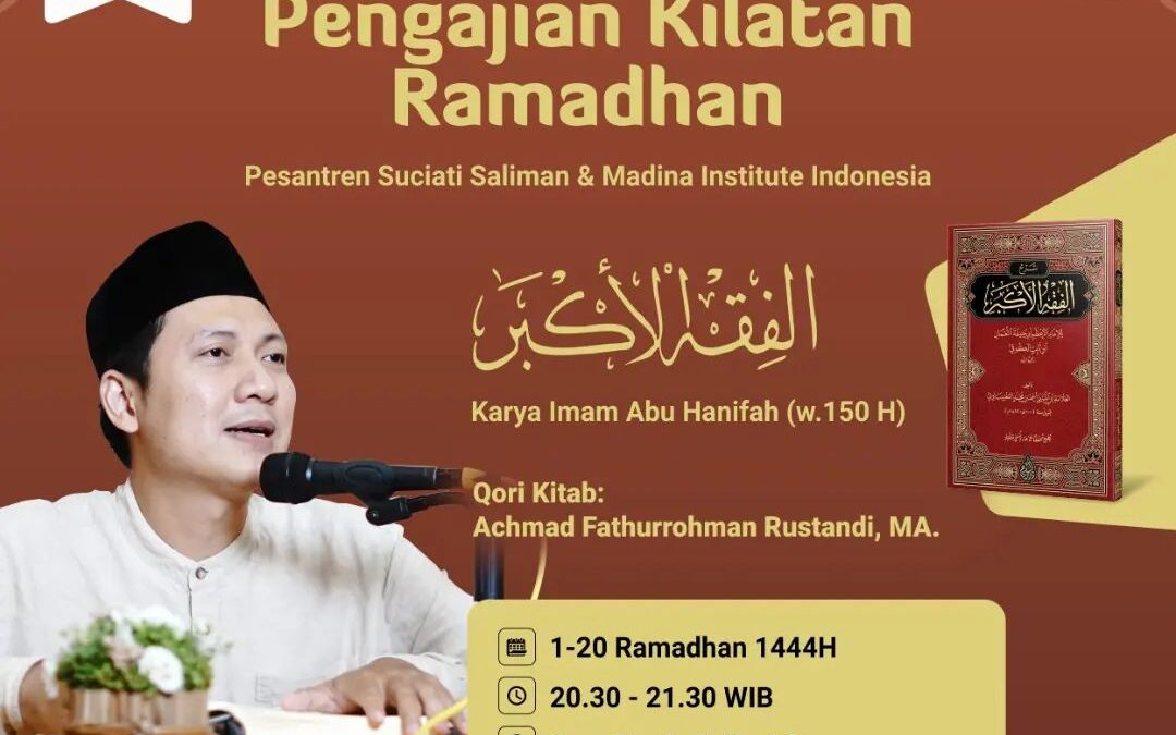 Dibuka untuk Umum, Mari Belajar Kitab Al-Fiqh Al-Akbar di Pengajian Kilatan!